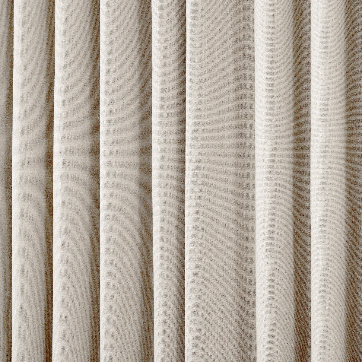 Fraser Wool-Blend Blackout Curtains in Greige, drape close up