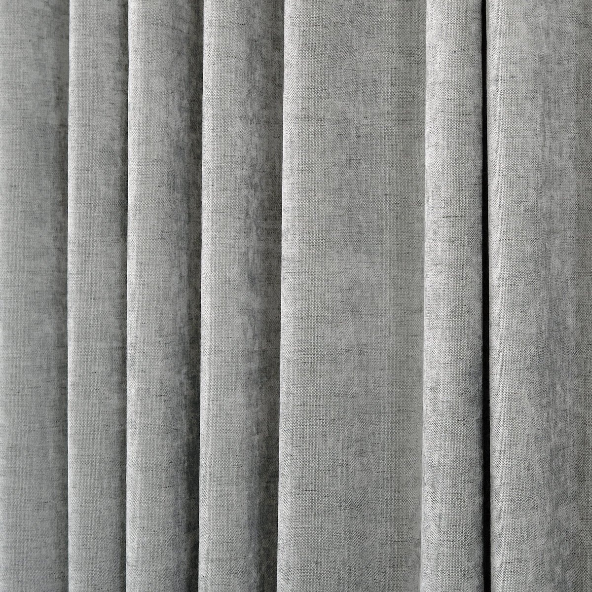 Prentiss Reversible Slub Curtains in Pewter, drape close up