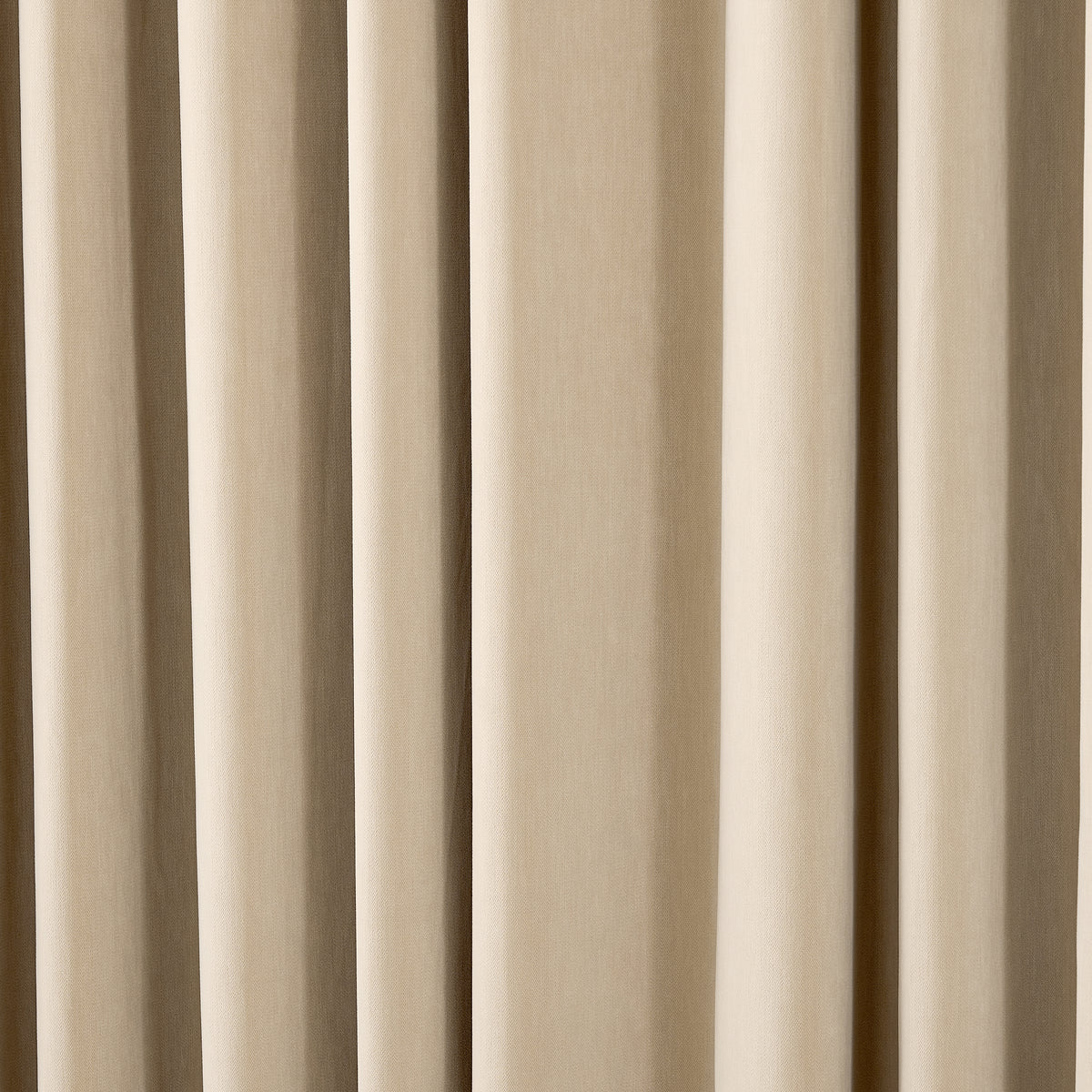 Sebastian Double-Faced Velvet Blackout Curtains in Flax, drape close up
