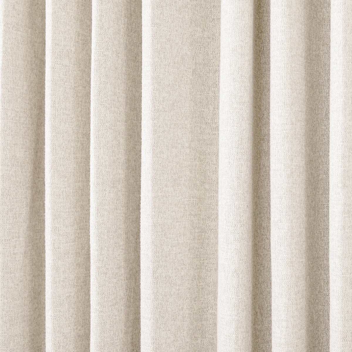 Everett Yarn-Dyed Jacquard Blackout Curtains in Ivory, drape close up