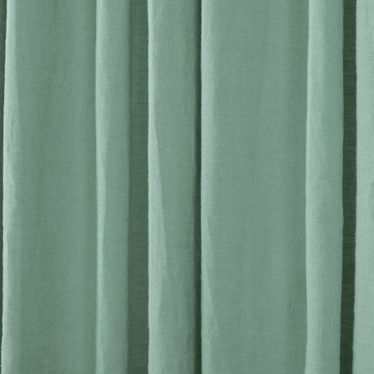 Ainsley Pure Linen Curtains in Eucalyptus, drape close up