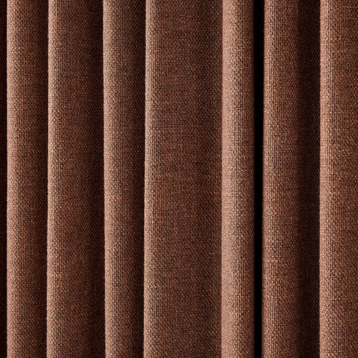 Kendall Basketweave Blackout Curtains in Cocoa, drape close up