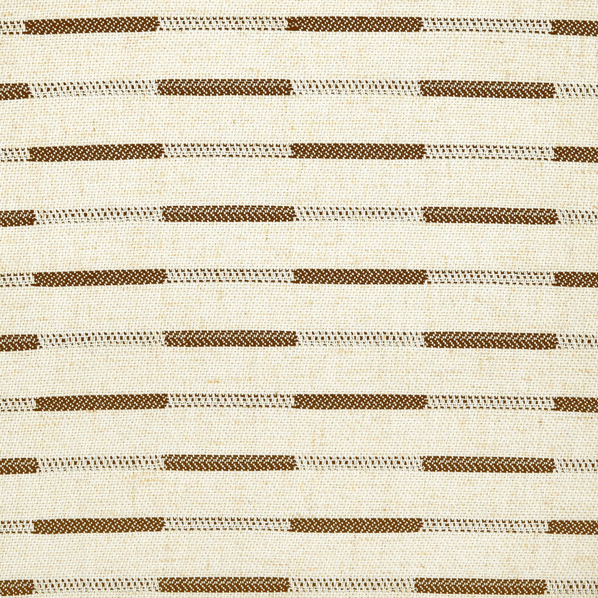 Ansel Dash Stripe Weave Curtains in Caramel, weave close up
