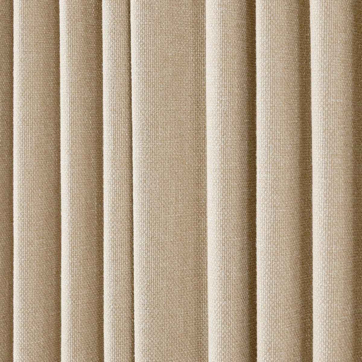 Kendall Basketweave Blackout Curtains in Stone, drape close up