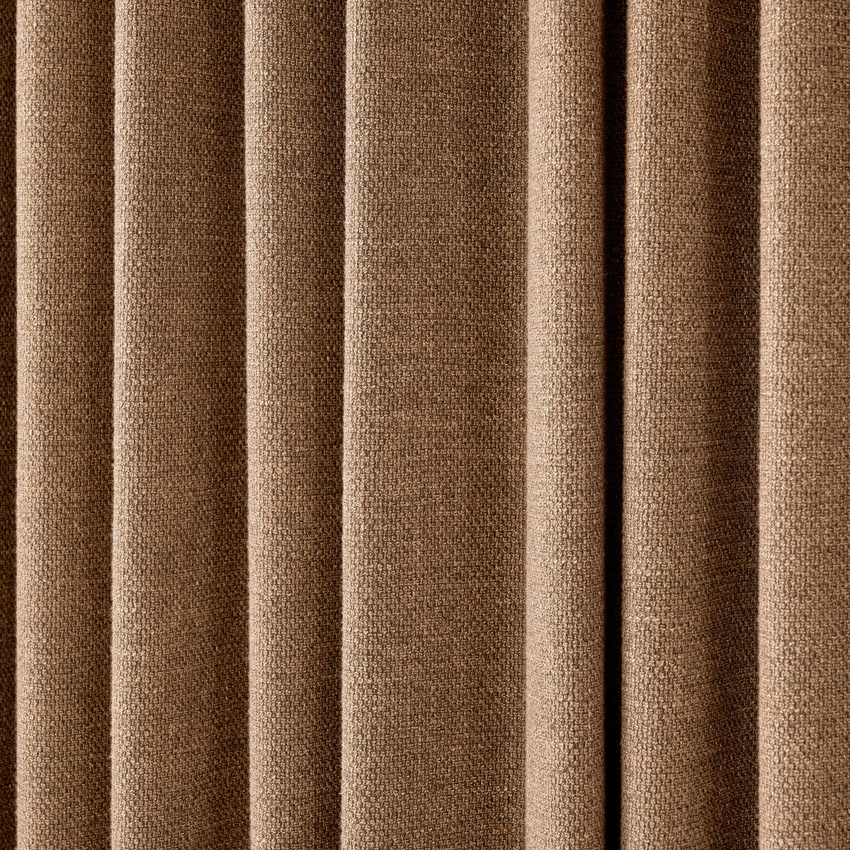 Kendall Basketweave Blackout Curtains in Pale Cocoa, drape close up
