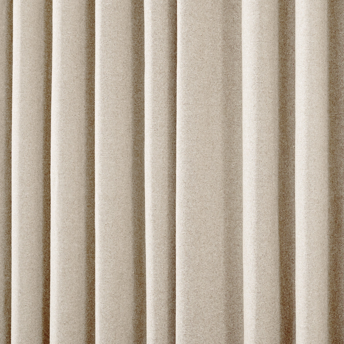 Fraser Wool-Blend Blackout Curtains in Oat, drape close up