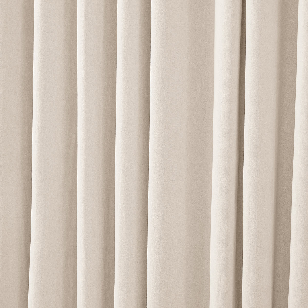 Ingram Brushed Weave Blackout Curtains in Warm Chalk, drape close up