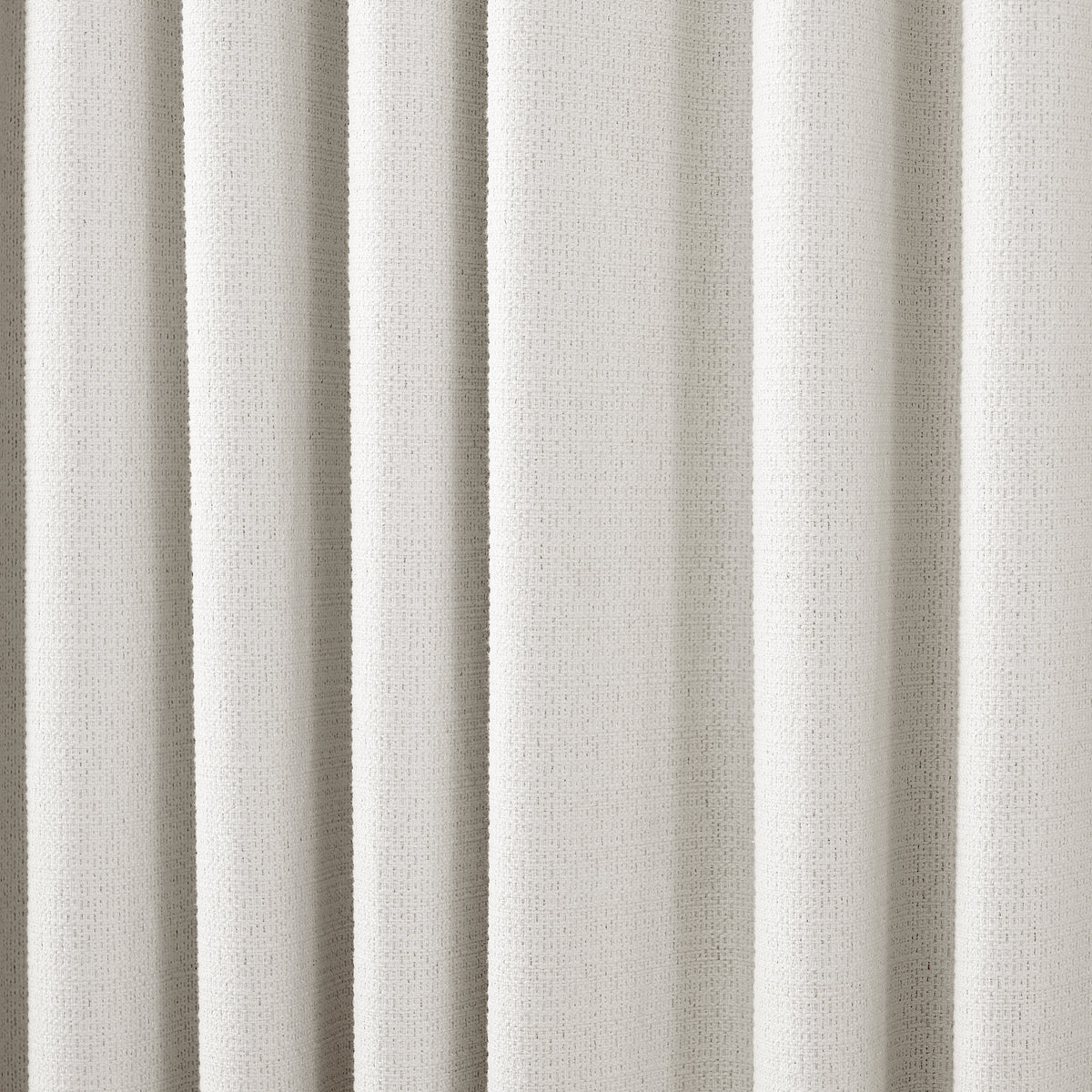 Pembroke Basket Weave Curtains in Cool Chalk, drape close up