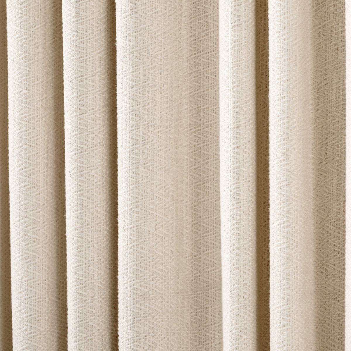 Pembroke Chevron Weave Curtains in Pale Greige, drape close up