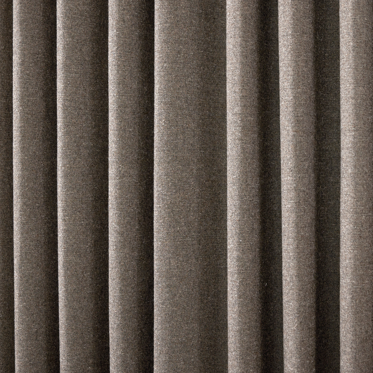 Fraser Wool-Blend Blackout Curtains in Cocoa, drape close up