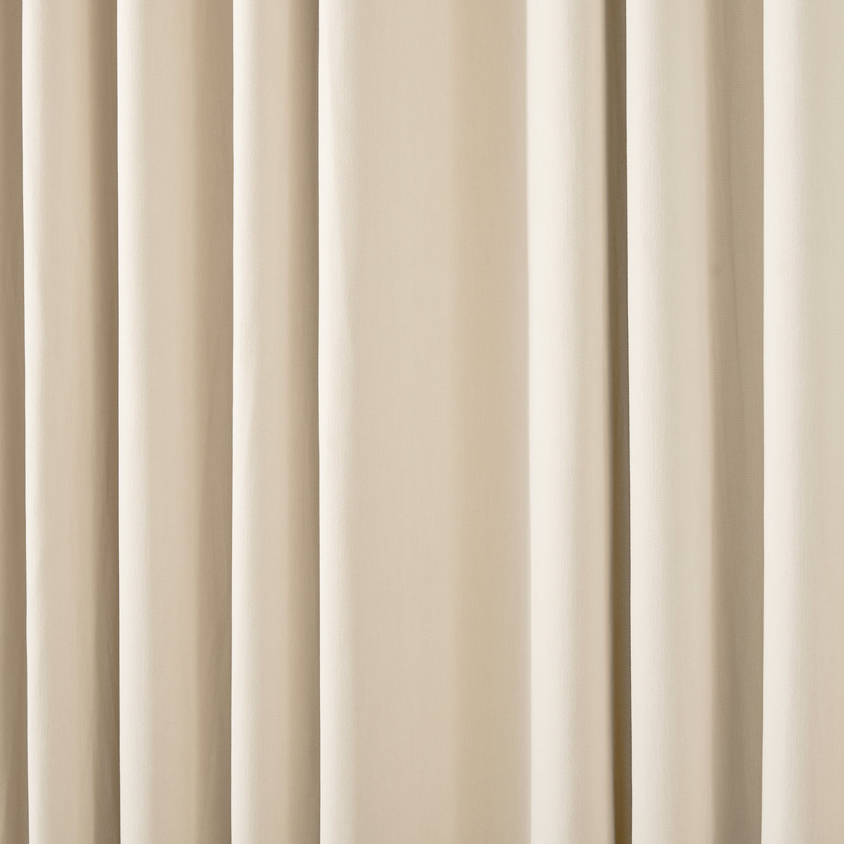 Sebastian Double-Faced Velvet Blackout Curtains in Warm Ivory, drape close up