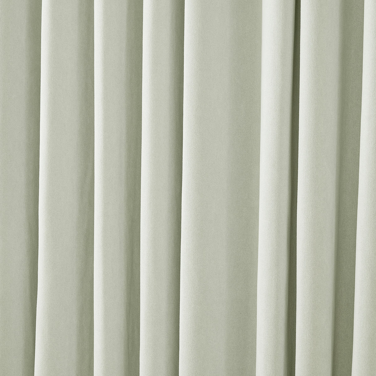 Ingram Brushed Weave Blackout Curtains in Mint, drape close up