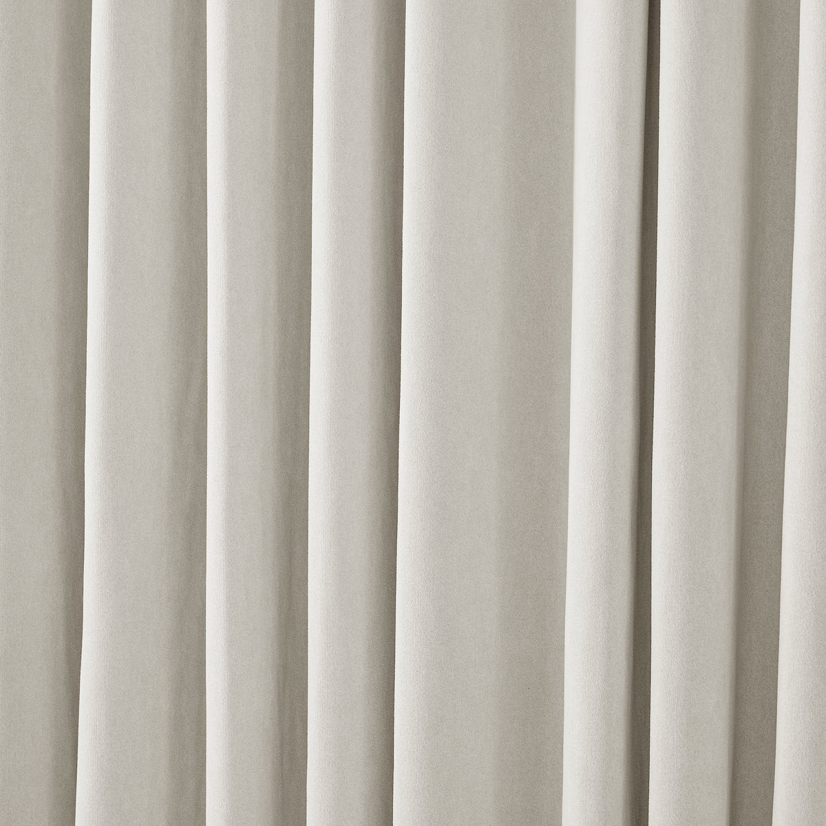 Ingram Brushed Weave Blackout Curtains in Chalk, drape close up