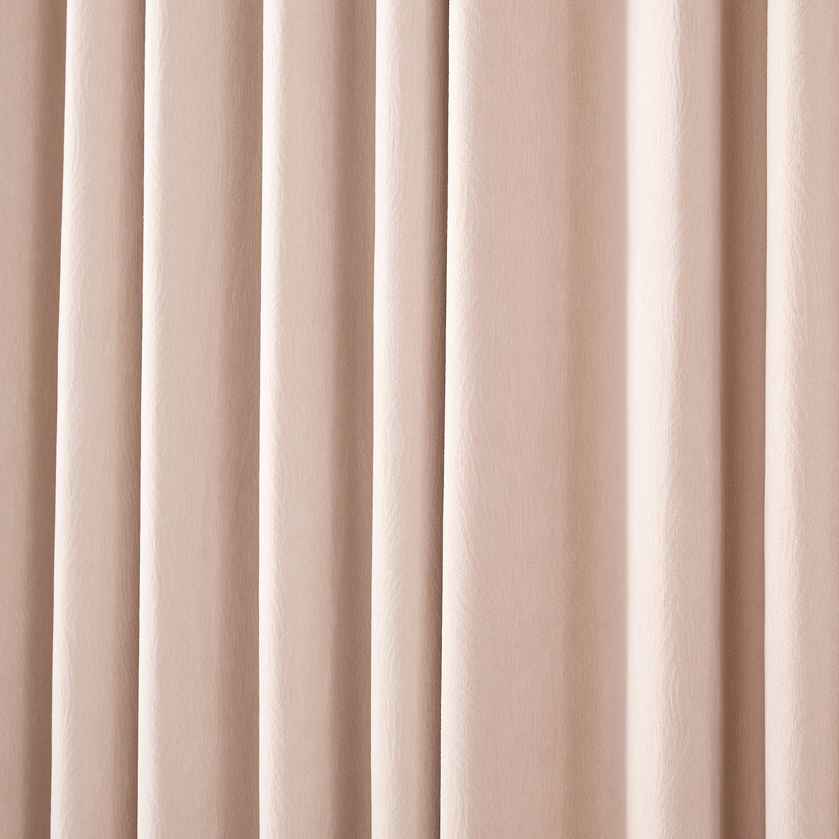 Ottilie Plush Chenille Blackout Curtains in Blush, drape close up