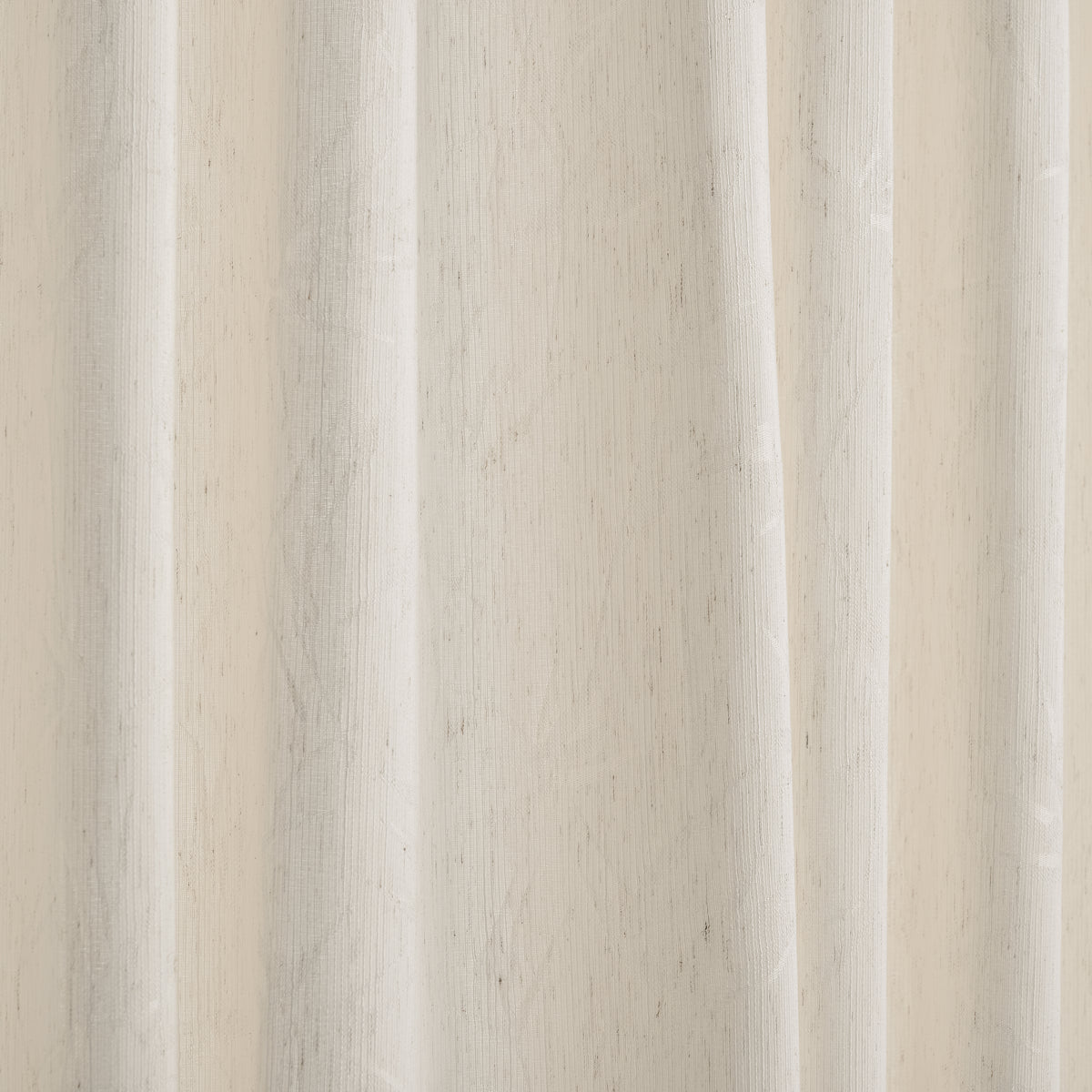 Odile Reed Sheer Curtains in Beige, drape close up