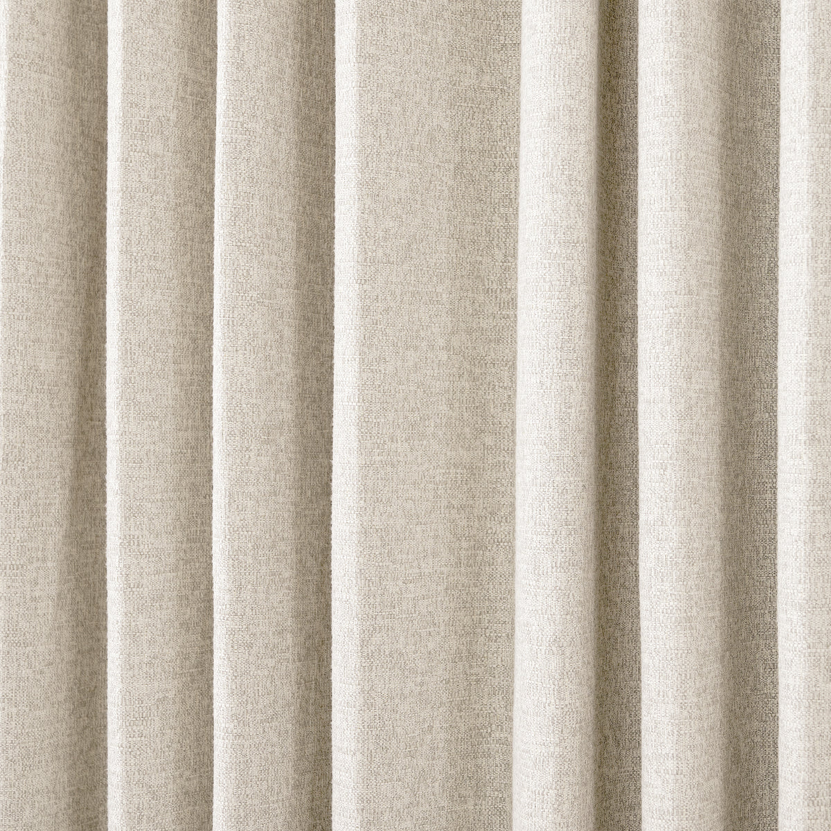 Everett Yarn-Dyed Jacquard Blackout Curtains in Oat, drape close up