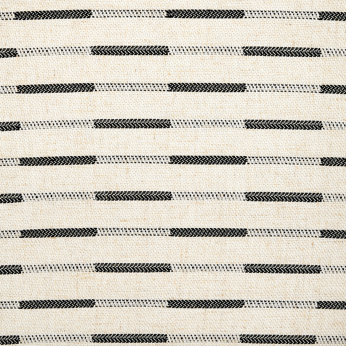 Ansel Dash Stripe Weave Curtains in Charcoal, weave close up