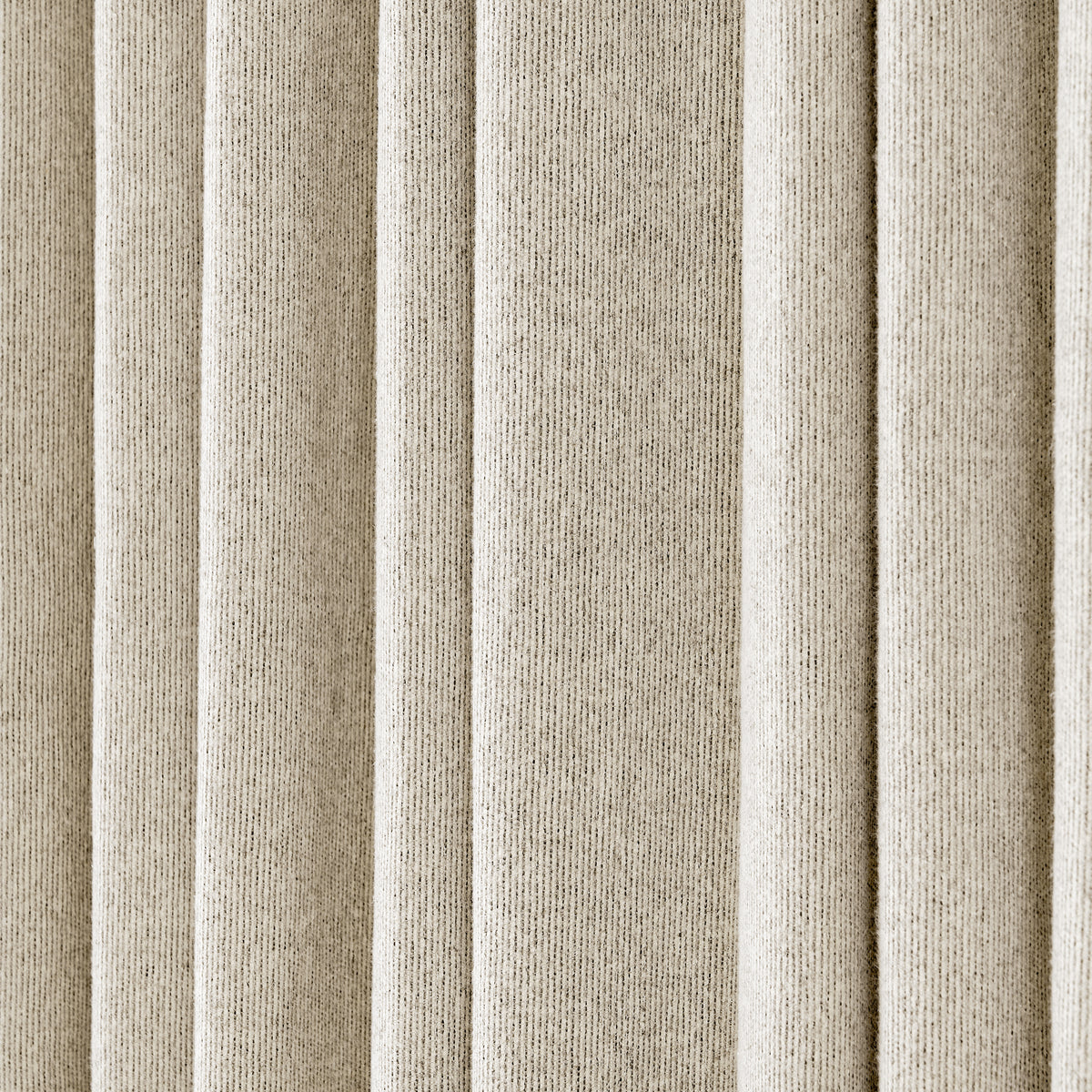 Pembroke Rib Weave Curtains in Oat, drape close up