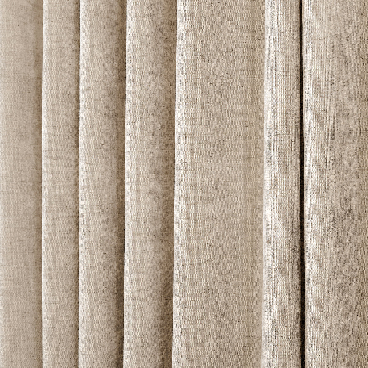 Prentiss Reversible Slub Curtains in Greige, drape close up