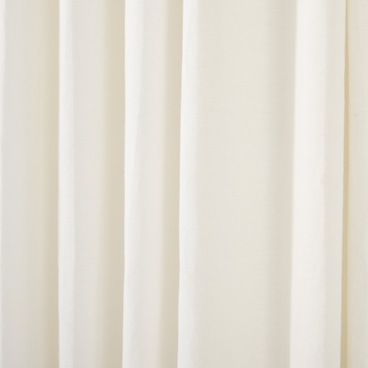 Ainsley Pure Linen Curtains in Ivory, drape close up