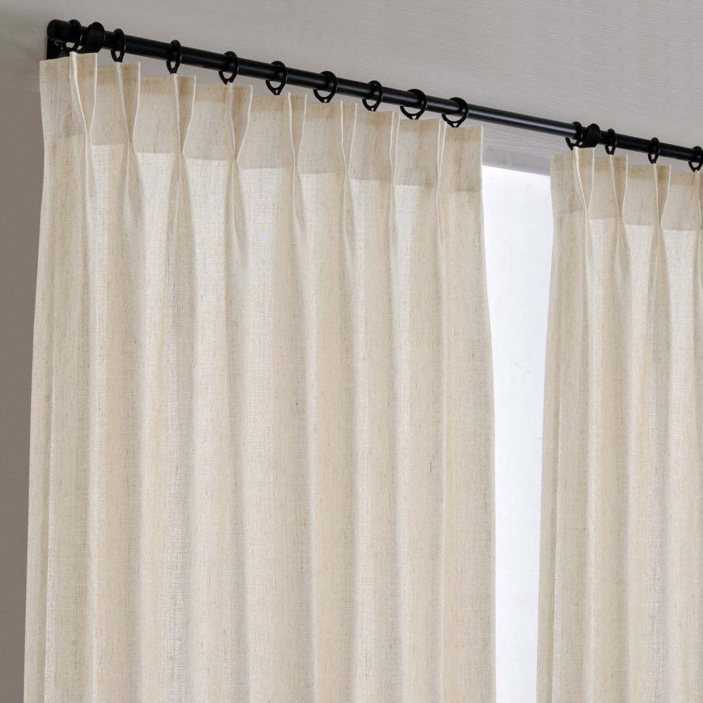 Noemi Linen-Blend Sheer Curtains
