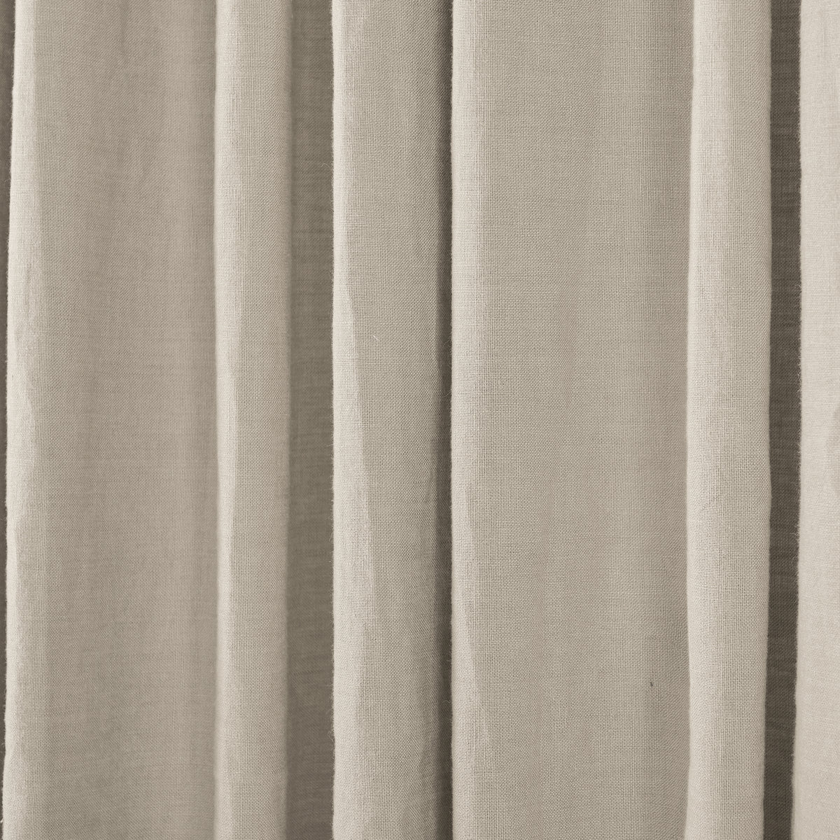 Ainsley Pure Linen Curtains in Putty, drape close up