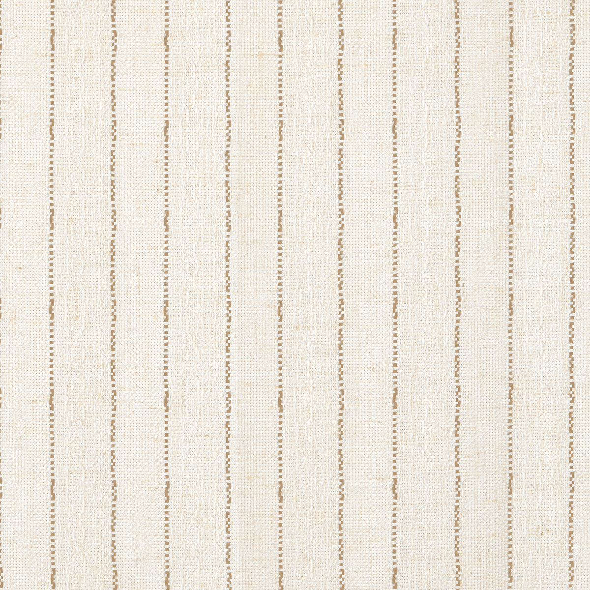 Ansel Pinstripe Weave Curtains in Chalk, weave close up