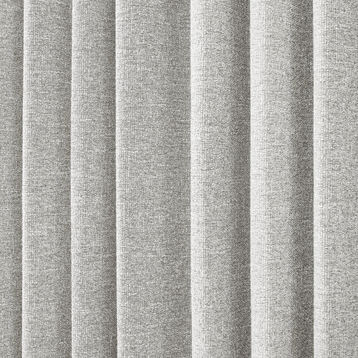 Tamsin Melange Weave Blackout Curtains in Oat, drape close up