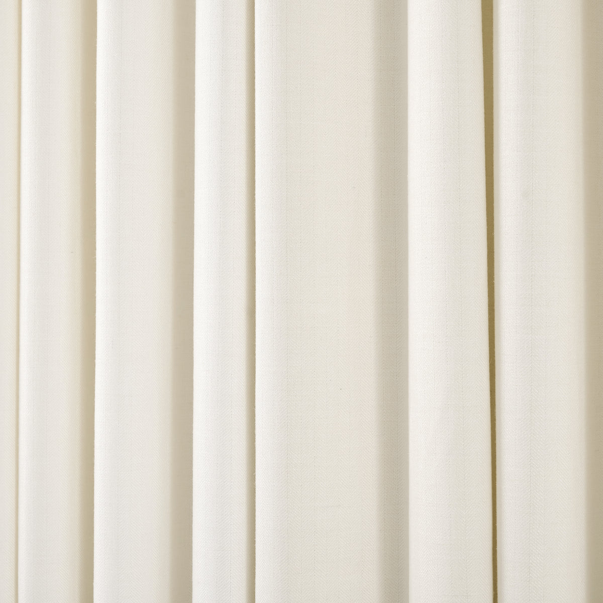 Forrester Linen-Blend Slub Curtains in Chalk, drape close up
