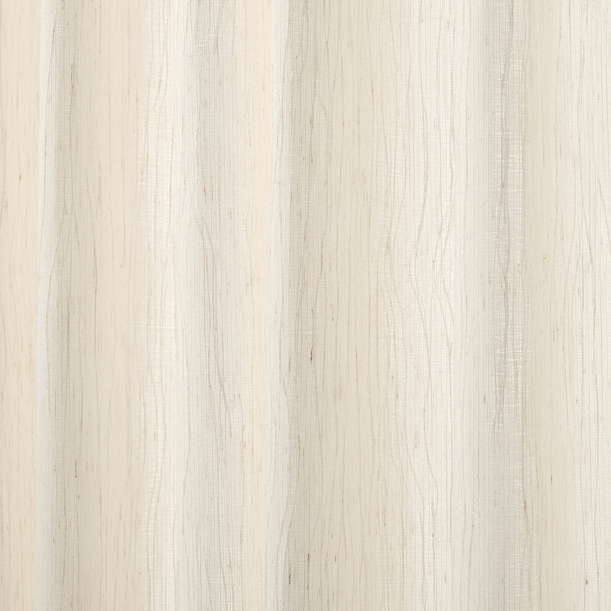 Odile Vine Sheer Curtains in Beige, drape close up