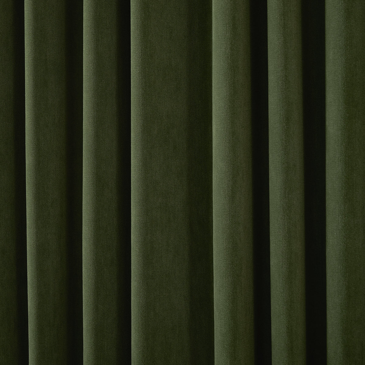 Ingram Brushed Weave Blackout Curtains in Forest, drape close up