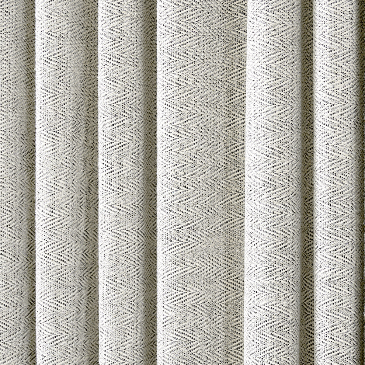 Pembroke Herringbone Weave Curtains in Soft Greige, drape close up