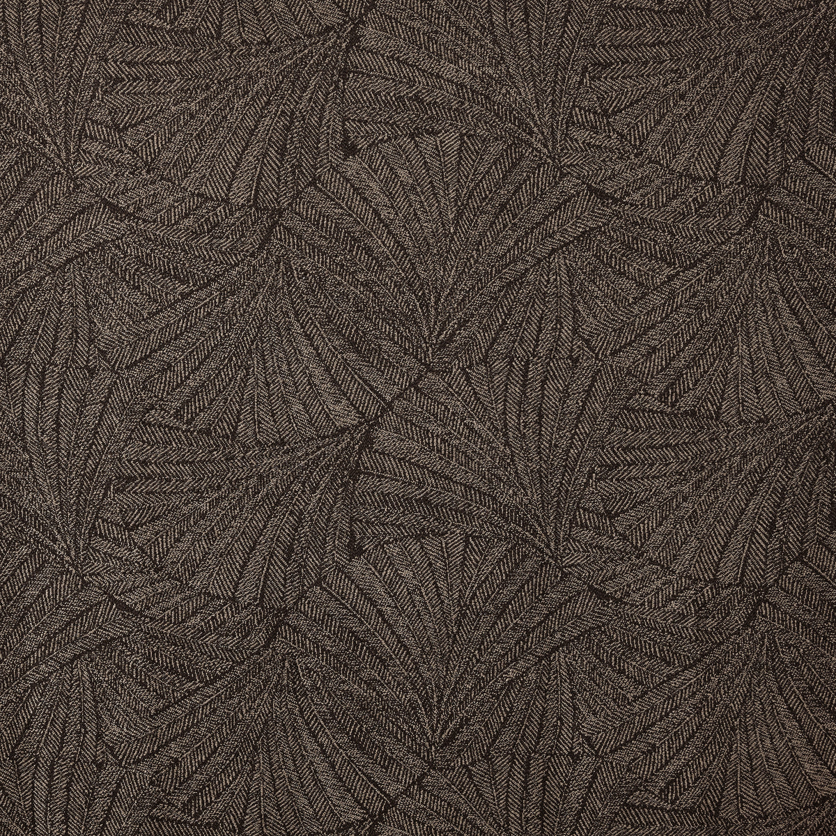 Bramwell Leaf Jacquard Blackout Curtains in Espresso, weave close up
