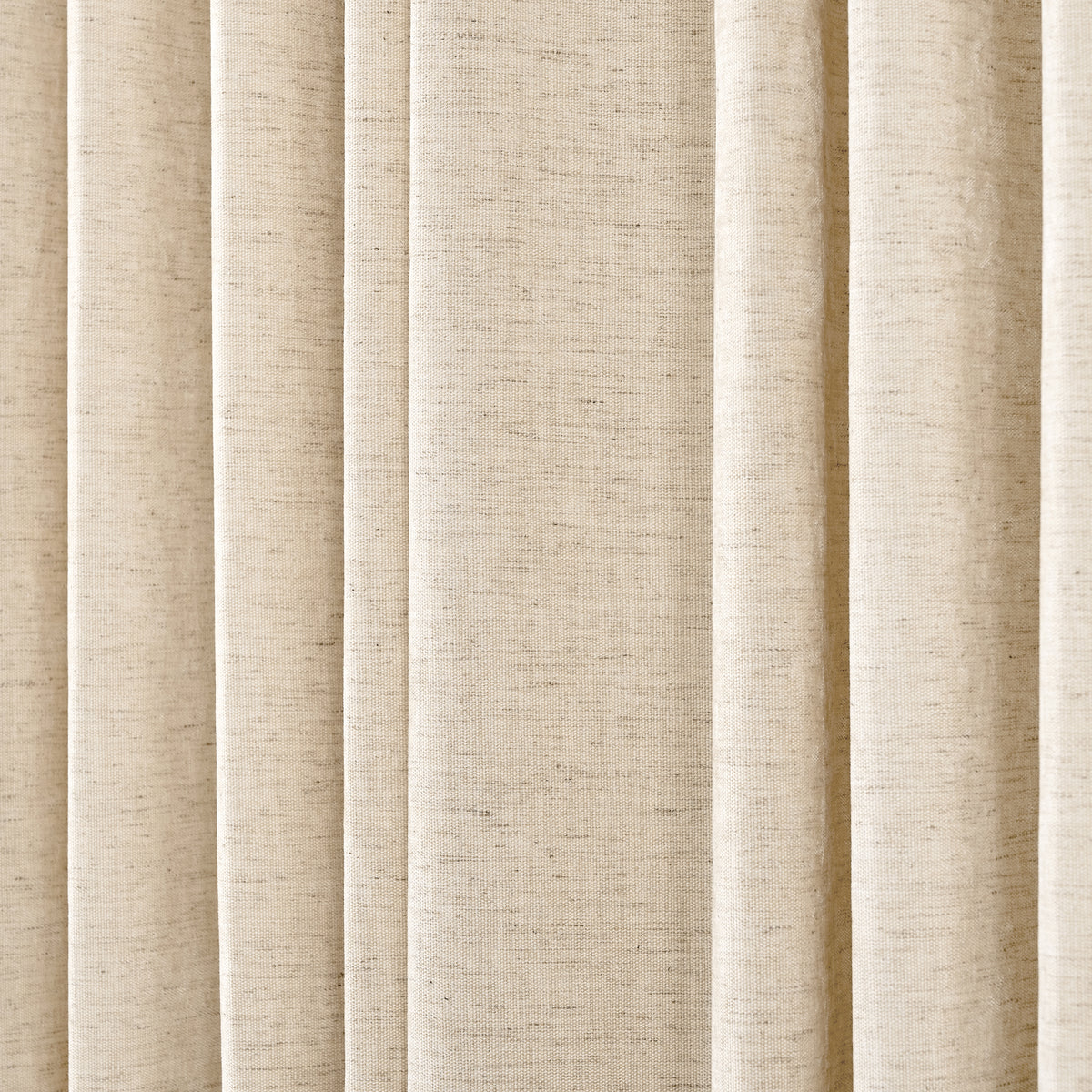 Prentiss Reversible Slub Curtains in Oat, drape close up