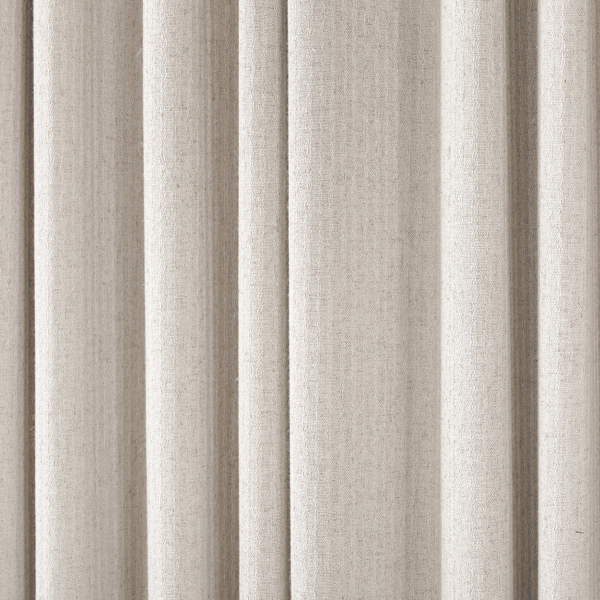 Ansel Slub Weave Curtains in Soft Greige, drape close up