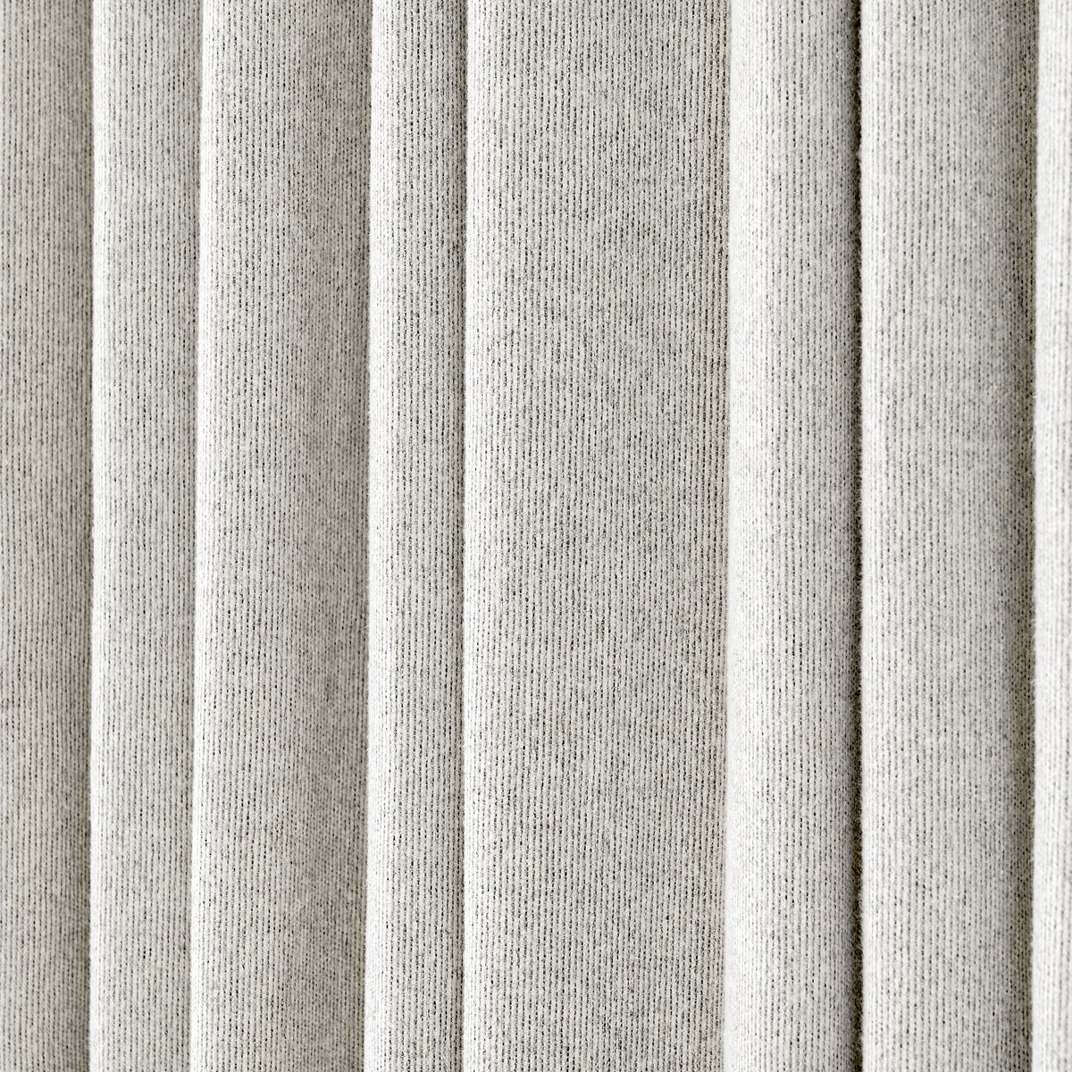 Pembroke Rib Weave Curtains in Cool Chalk, drape close up