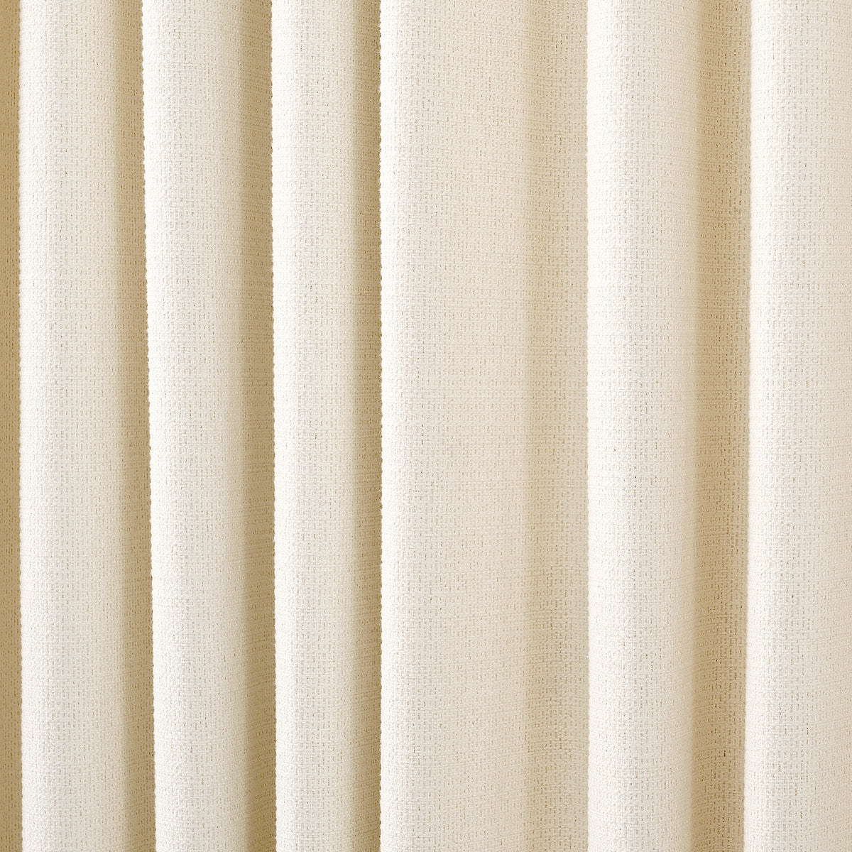 Pembroke Basket Weave Curtains in Chalk, drape close up