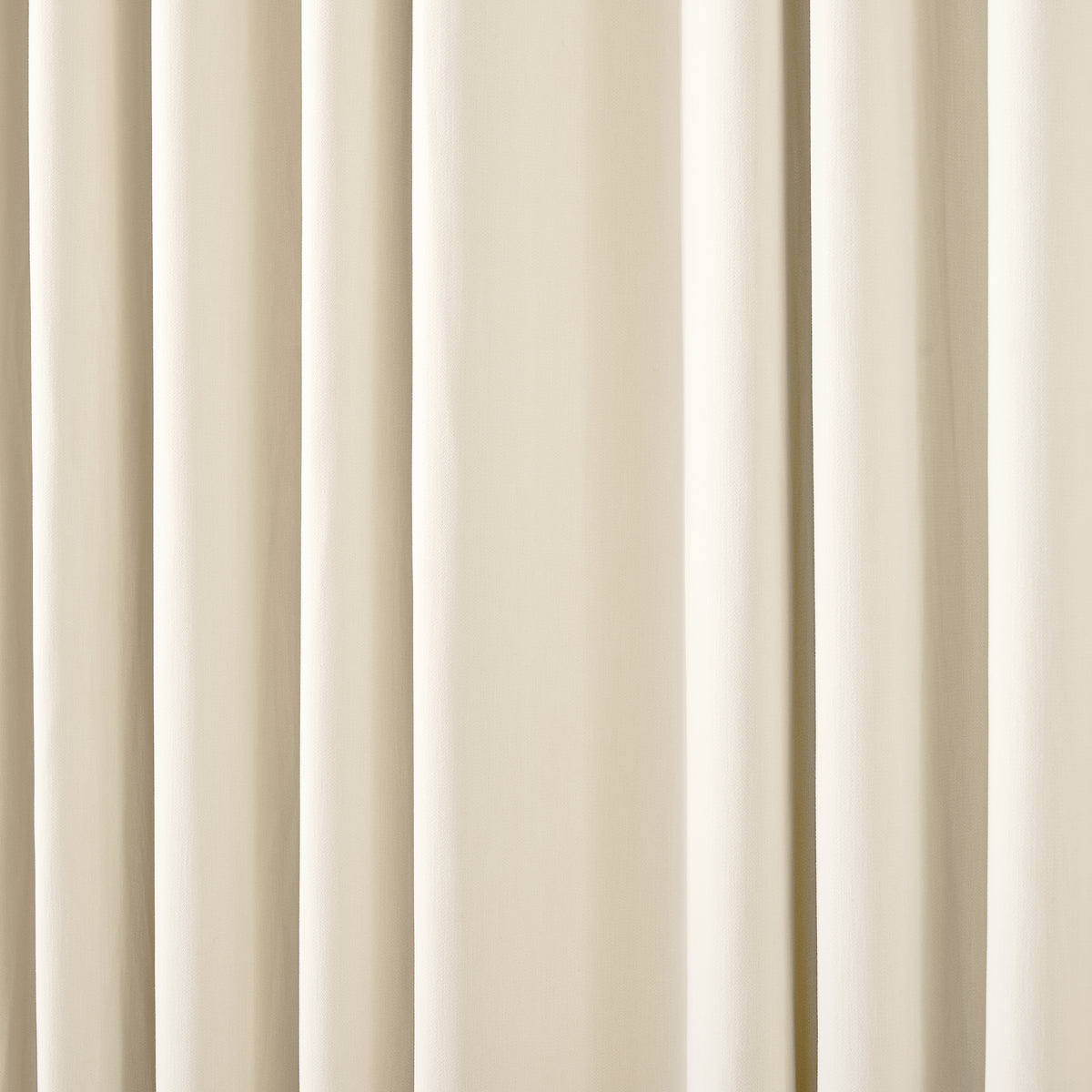 Sebastian Double-Faced Velvet Blackout Curtains in Ivory, drape close up