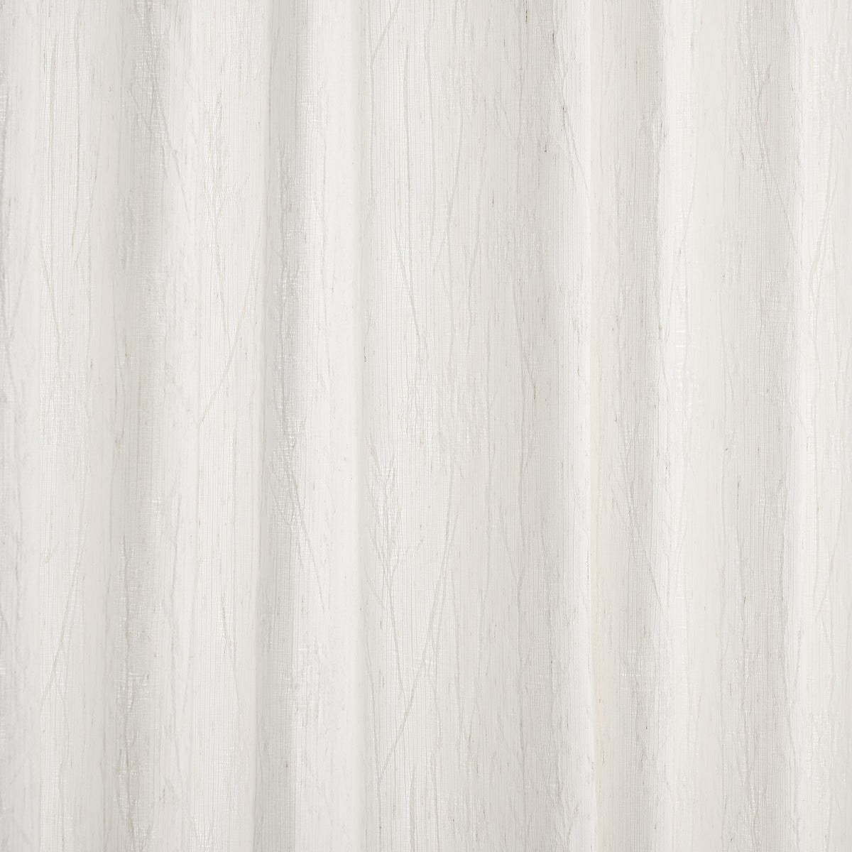 Odile Dandelion Sheer Curtains in White, drape close up