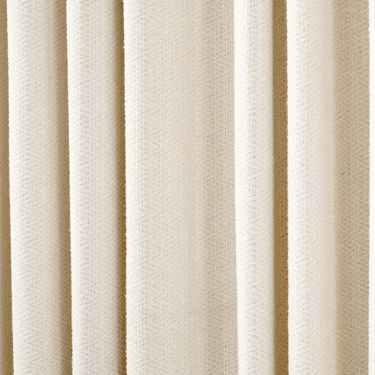 Pembroke Chevron Weave Curtains in Chalk, drape close up