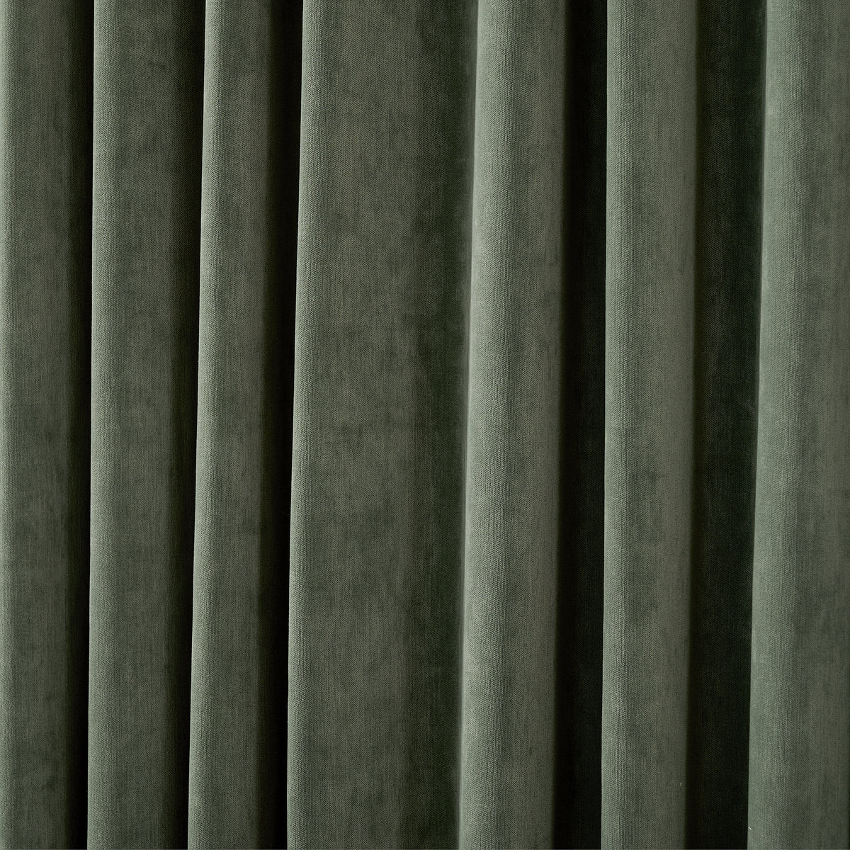 Genevieve Cloud-Soft Chenille Blackout Curtains in Forest, drape close up