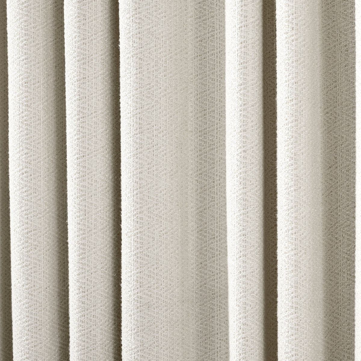 Pembroke Chevron Weave Curtains in Cool Greige, drape close up