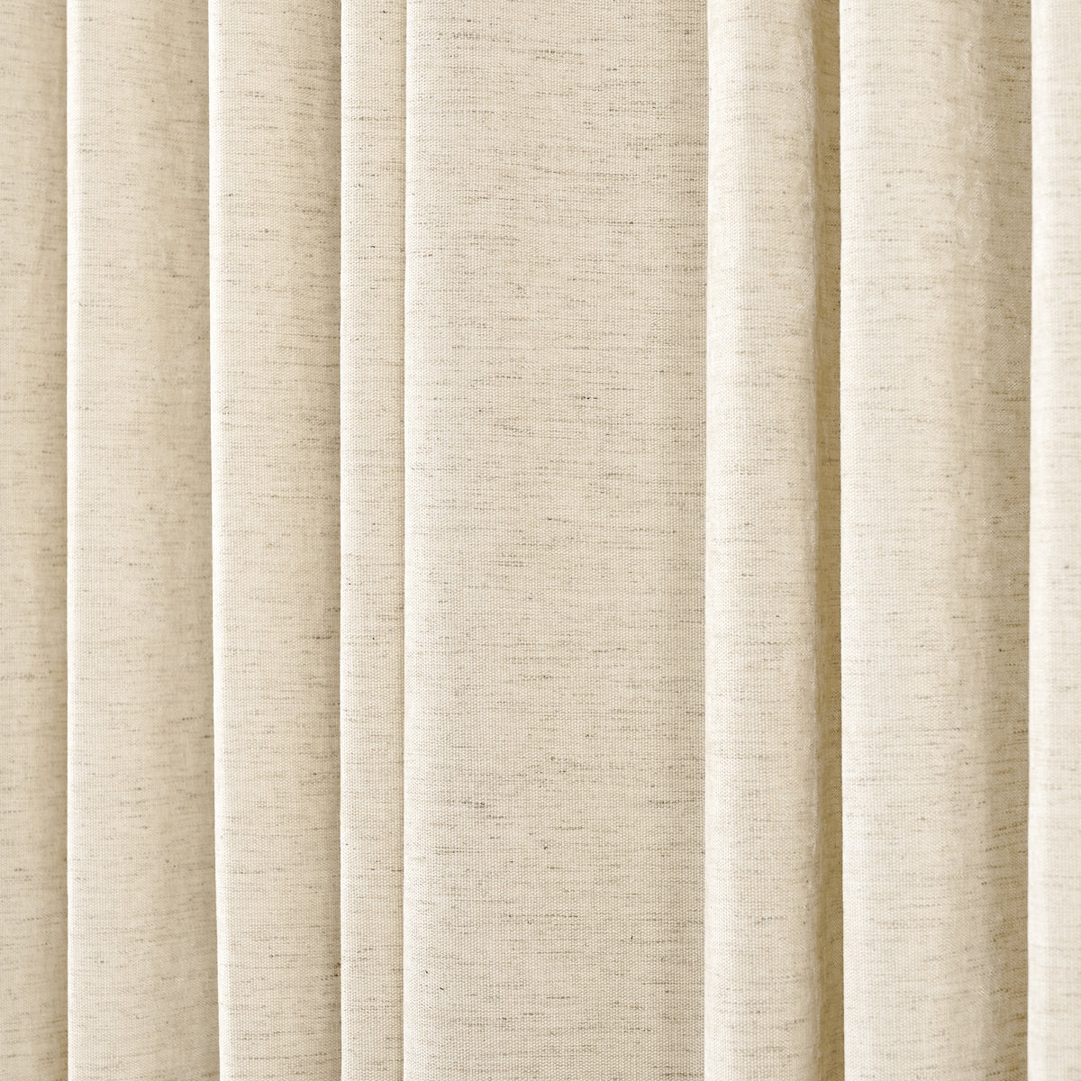 Prentiss Reversible Slub Curtains in Ivory, drape close up