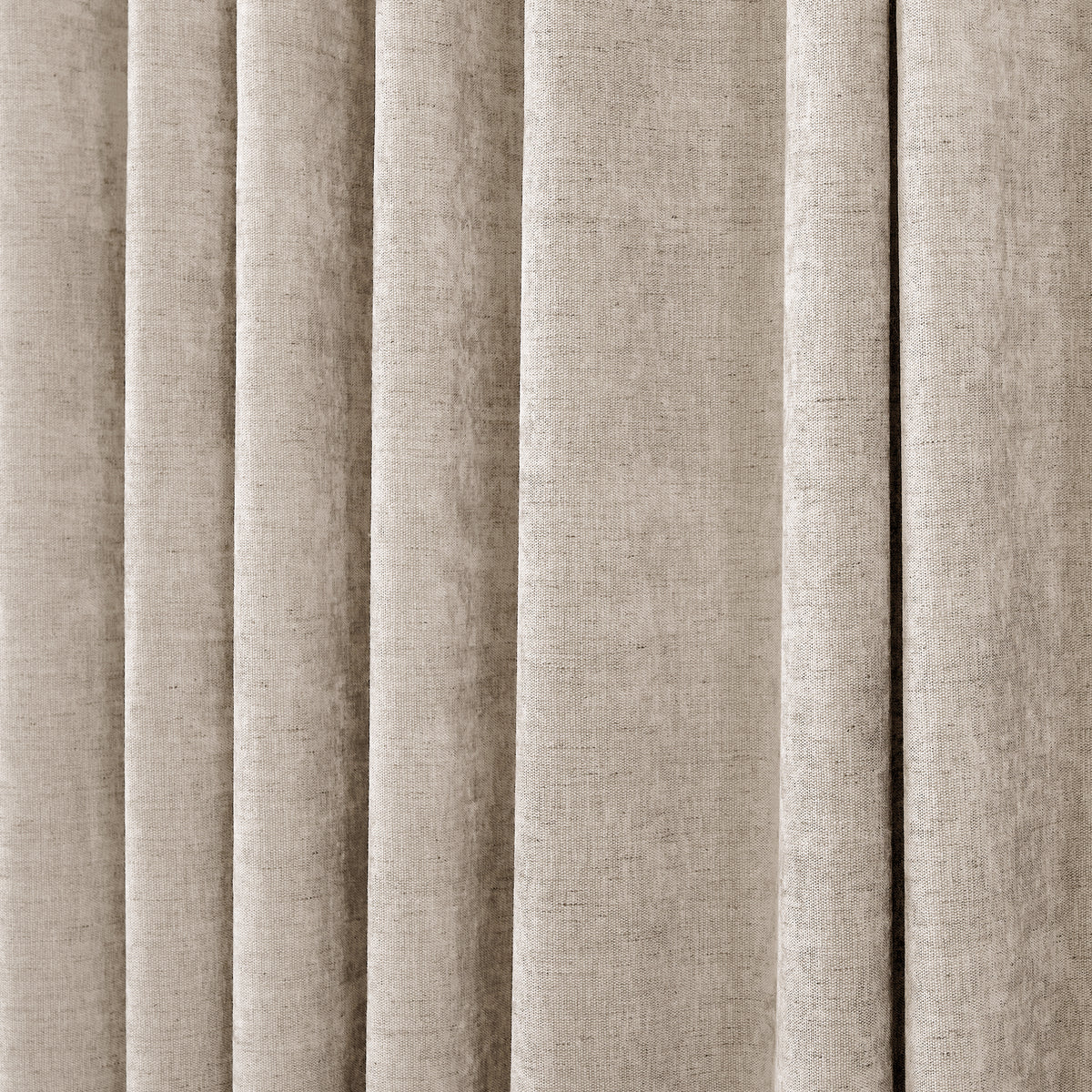 Prentiss Reversible Slub Curtains in Deep Greige, drape close up