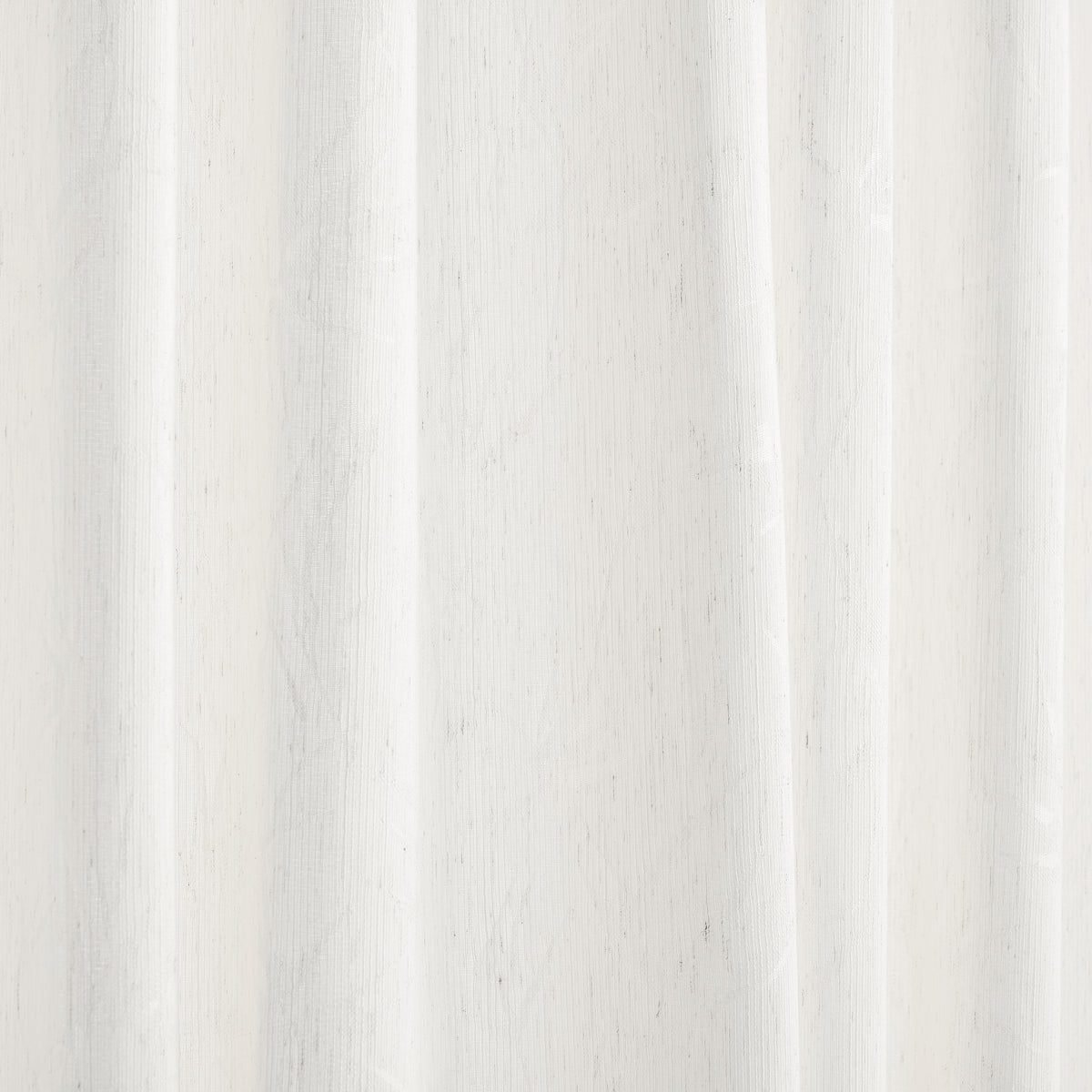Odile Reed Sheer Curtains in White, drape close up