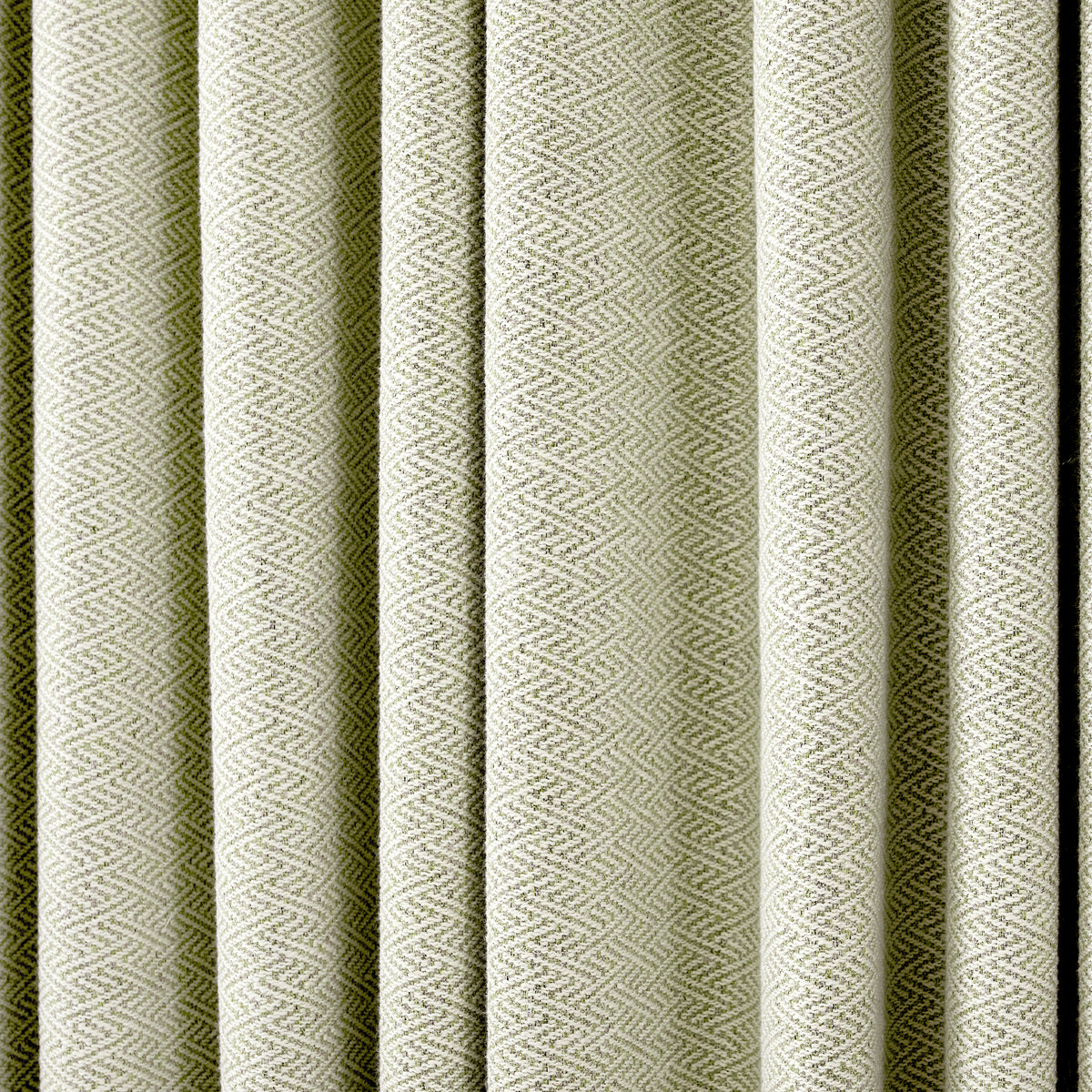 Pembroke Chevron Weave Curtains in Greige, drape close up