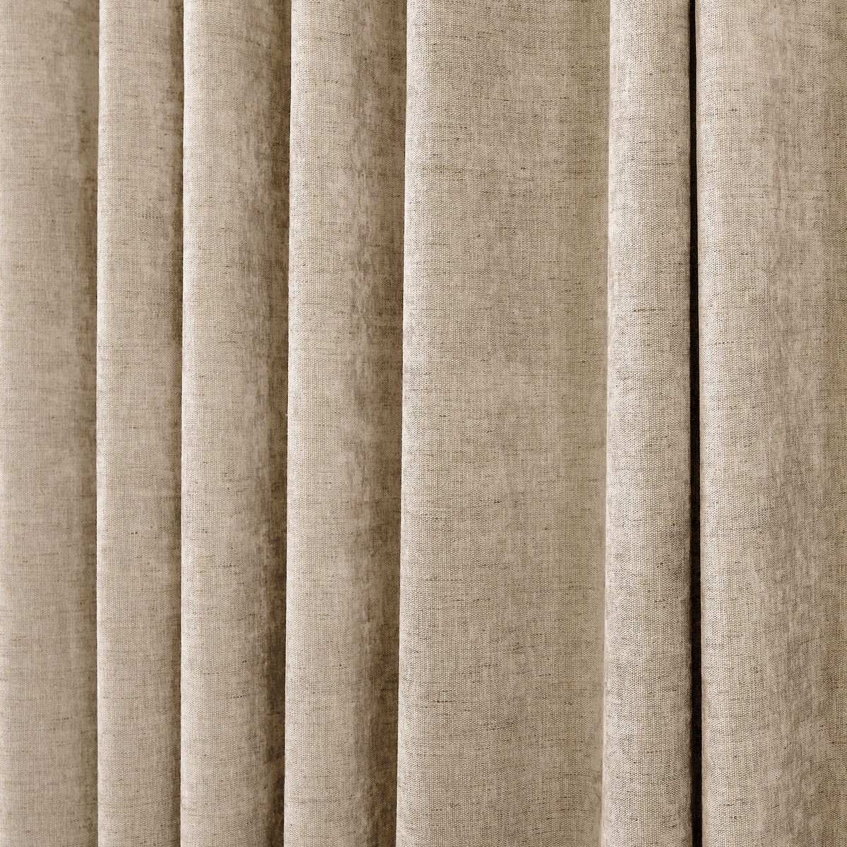 Prentiss Reversible Slub Curtains in Stone, drape close up