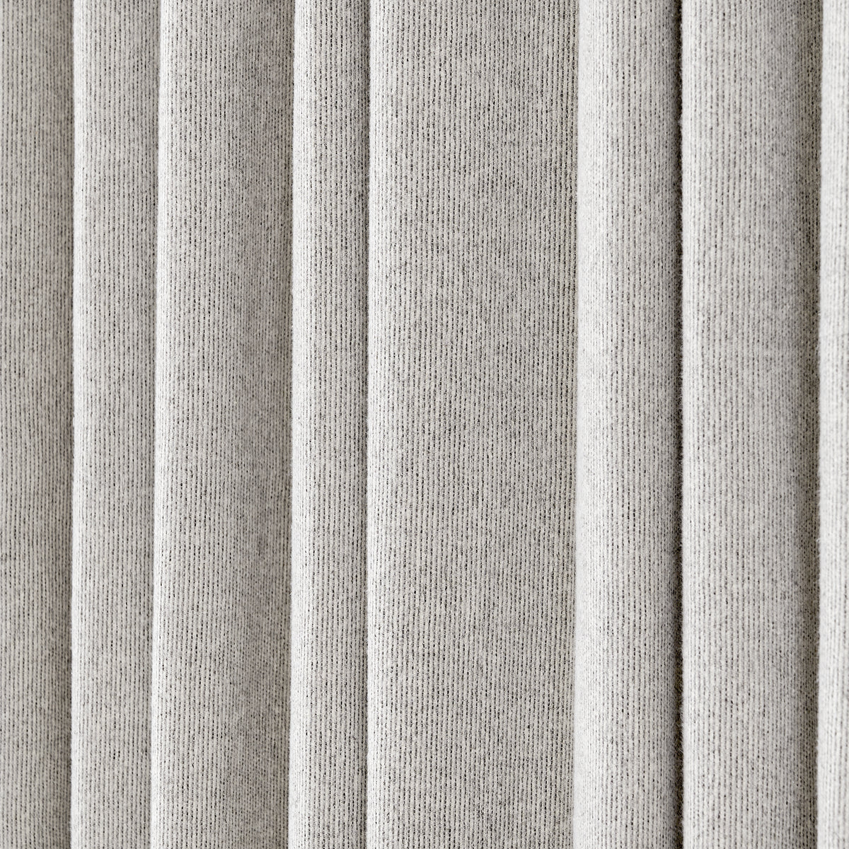 Pembroke Rib Weave Curtains in Pewter, drape close up
