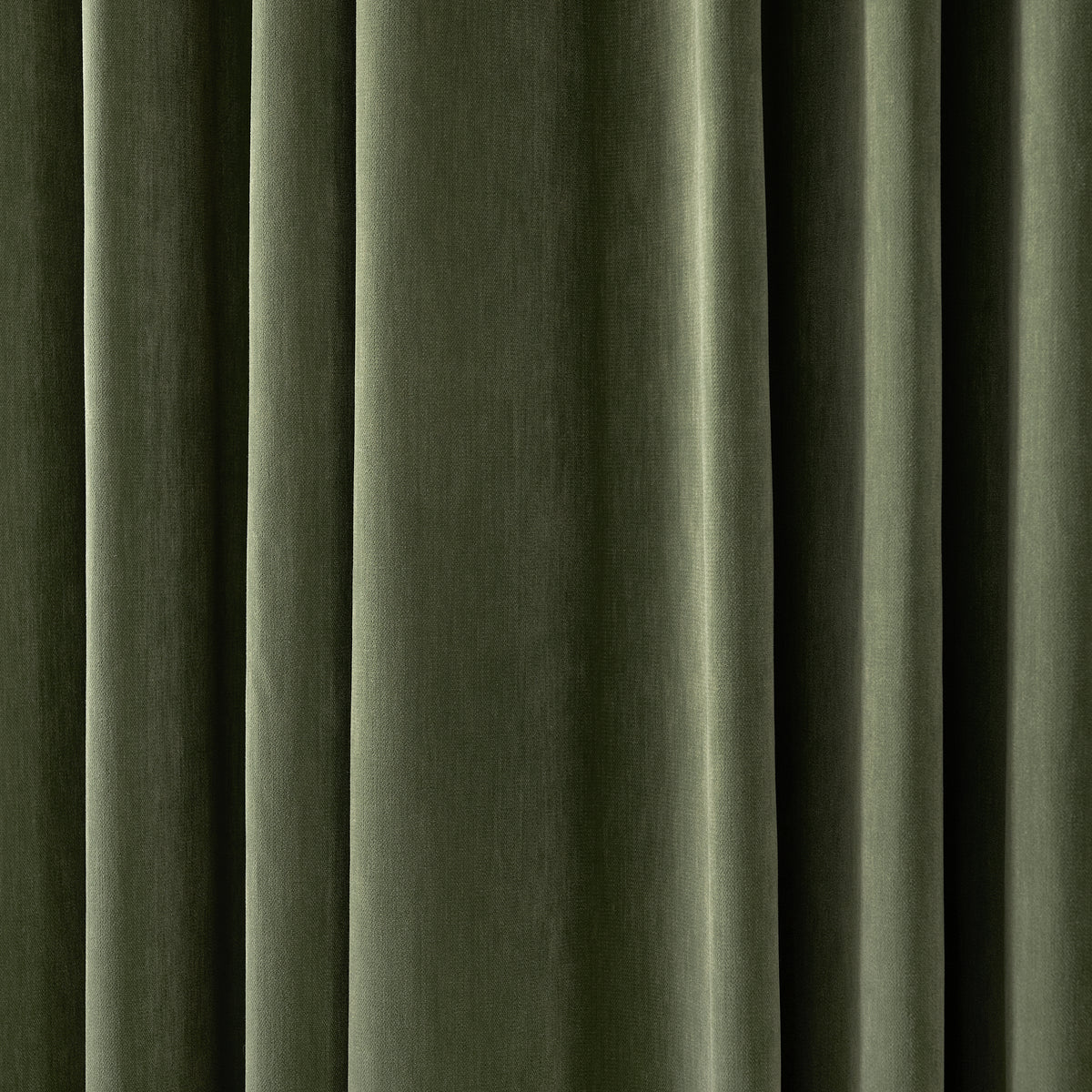 Sebastian Double-Faced Velvet Blackout Curtains in Forest, drape close up