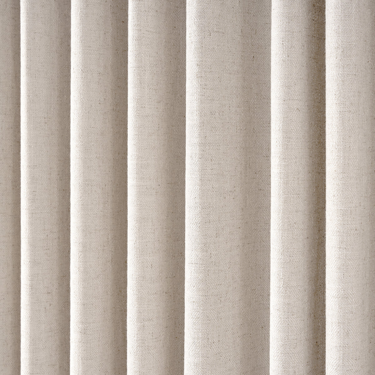 Lockwood Linen-Look Weave Curtains in Stone, drape close up
